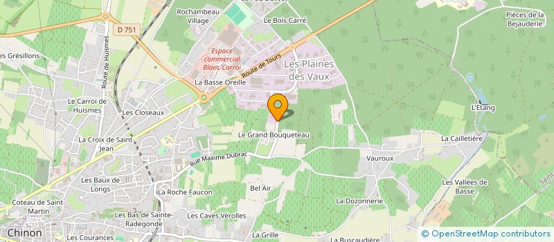 localisation de l'entreprise SCI MBC  CHINON