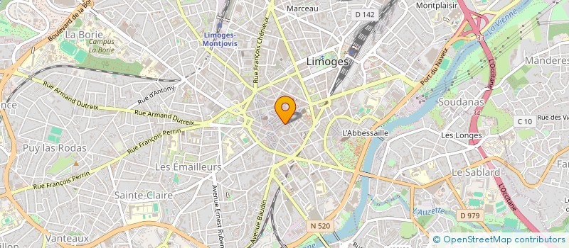 localisation de l'entreprise SCI MBC CONSULAT à LIMOGES