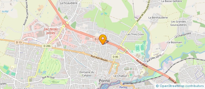 localisation de l'entreprise SCI MBCR  PORNIC