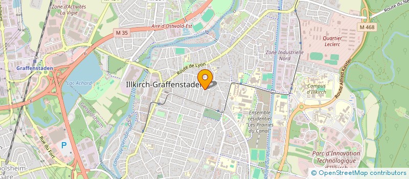 localisation de l'entreprise SCI MBCV  ILLKIRCH-GRAFFENSTADEN