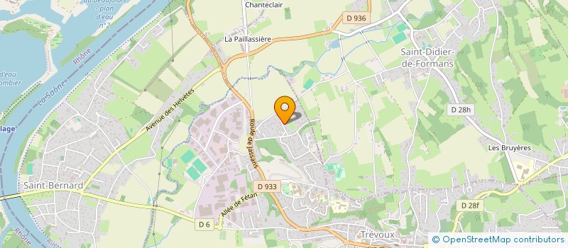 localisation de l'entreprise SCI MBDP  TREVOUX