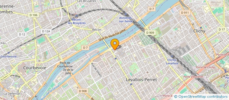 localisation de l'entreprise SCI MBE à LEVALLOIS-PERRET