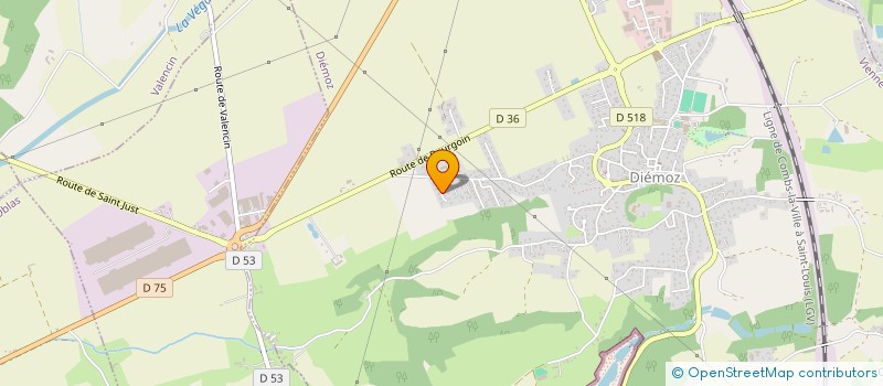 localisation de l'entreprise SCI MBE LES VESPINS  DIEMOZ