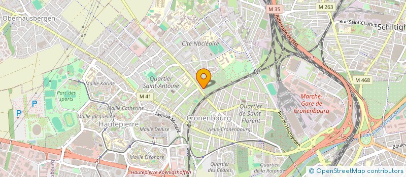 localisation de l'entreprise SCI MBF IMMO à STRASBOURG