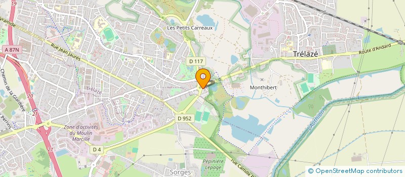 localisation de l'entreprise SCI MBG  TRELAZE