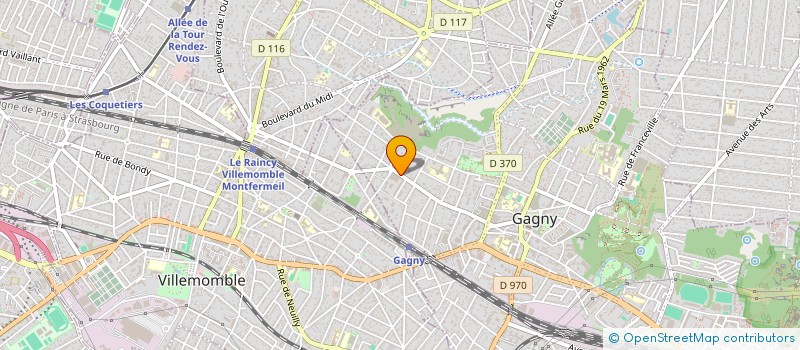 localisation de l'entreprise SCI MBGC IMMO à GAGNY