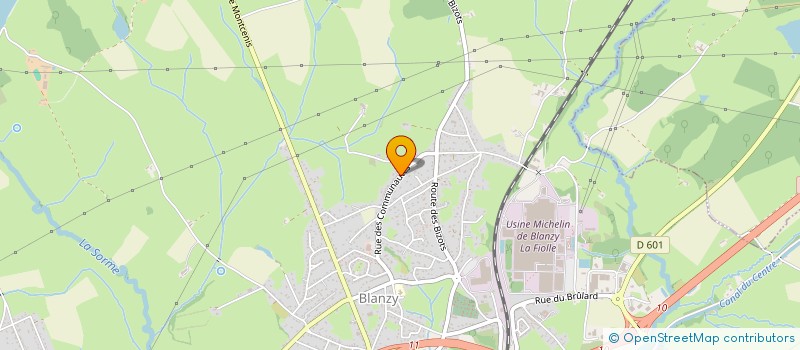 localisation de l'entreprise SCI MBGIMMO  BLANZY
