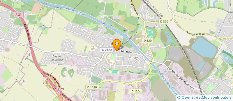 localisation de l'entreprise SCI MBH  AUBY