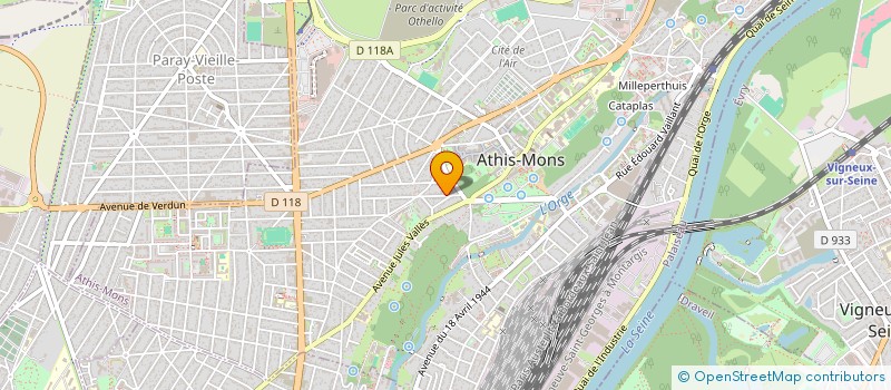 localisation de l'entreprise SCI MBH à ATHIS-MONS