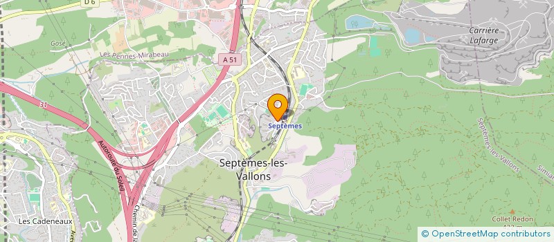 localisation de l'entreprise SCI MBHDC  SEPTEMES-LES-VALLONS
