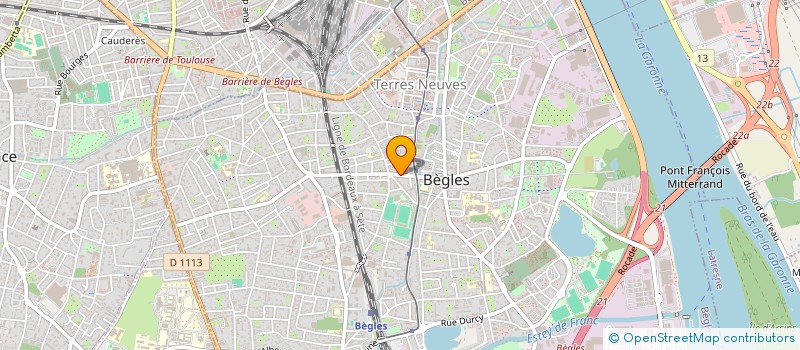 localisation de l'entreprise SCI MBI à BEGLES