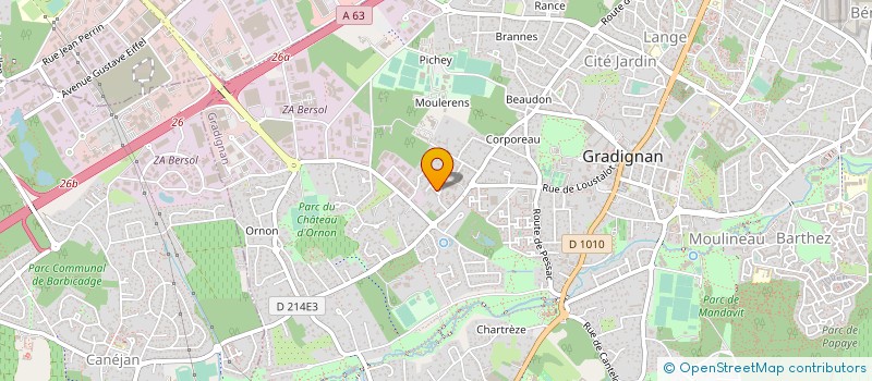 localisation de l'entreprise SCI MBIDA IMMO à GRADIGNAN