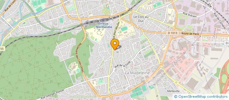 localisation de l'entreprise SCI MBILA  EVREUX