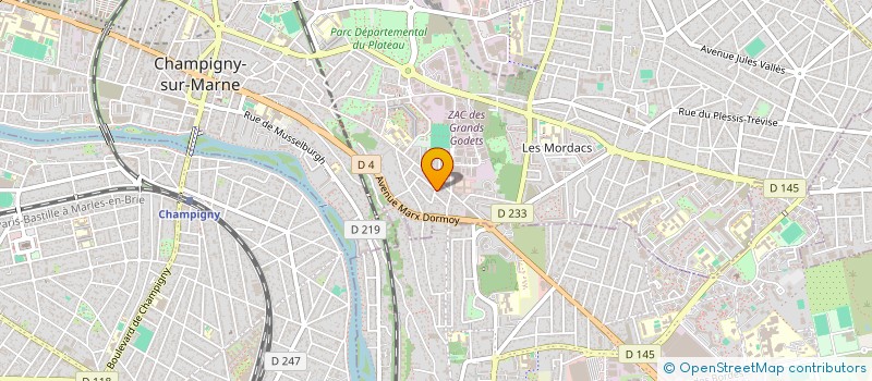 localisation de l'entreprise SCI MBJ  CHAMPIGNY-SUR-MARNE