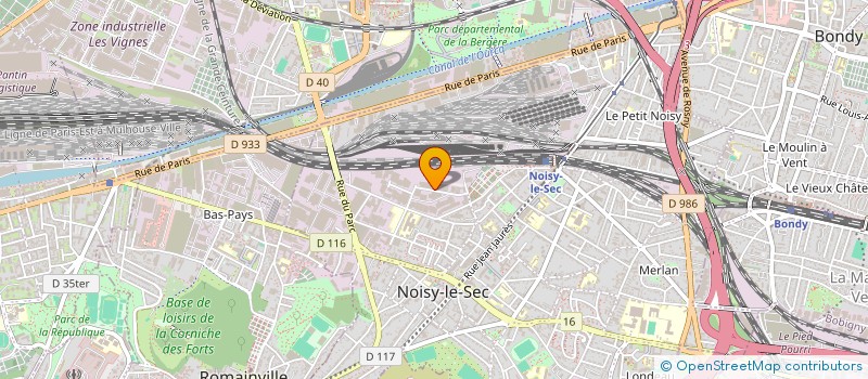 localisation de l'entreprise SCI MBK à NOISY-LE-SEC