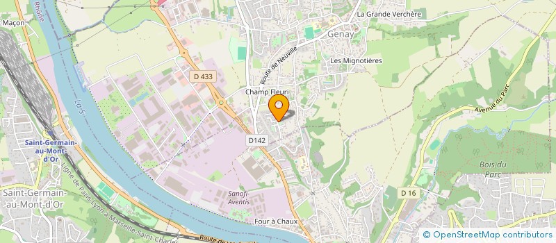 localisation de l'entreprise SCI MBM  GENAY