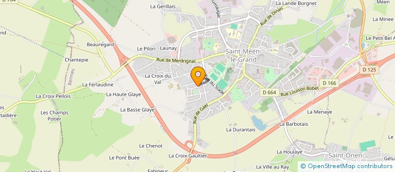 localisation de l'entreprise SCI MBM  SAINT-MEEN-LE-GRAND