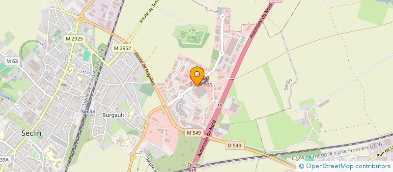 localisation de l'entreprise SCI MBM  SECLIN