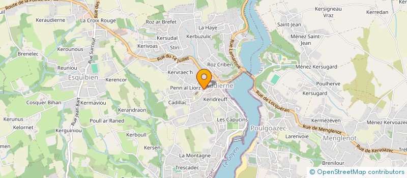 localisation de l'entreprise SCI MBM  AUDIERNE