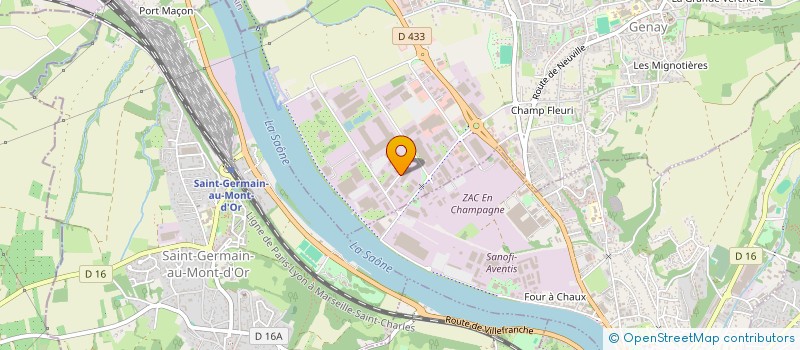 localisation de l'entreprise SCI MBM  GENAY