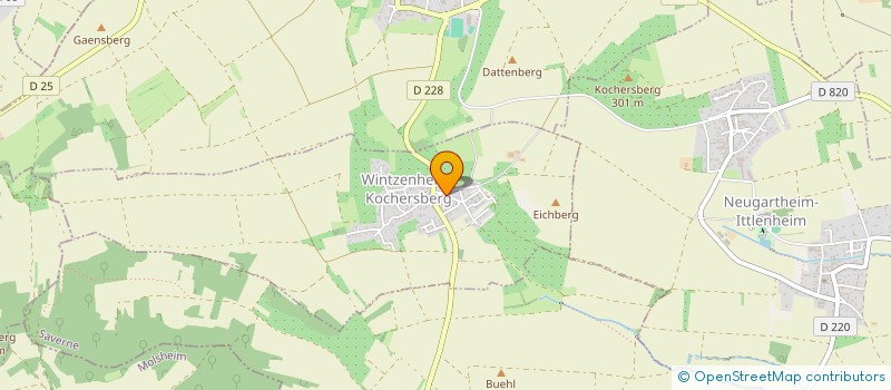 localisation de l'entreprise SCI MBM  WINTZENHEIM-KOCHERSBERG