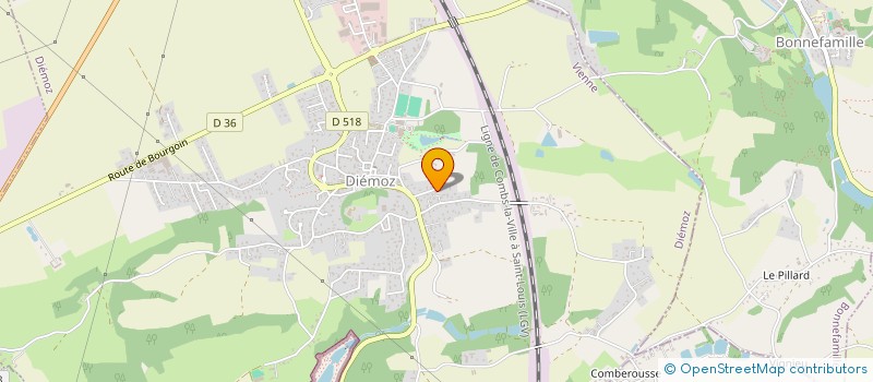 localisation de l'entreprise SCI MBMA  DIEMOZ