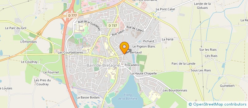 localisation de l'entreprise SCI MBMF  BAIN-DE-BRETAGNE