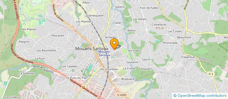 localisation de l'entreprise SCI MBMR  MOUANS-SARTOUX