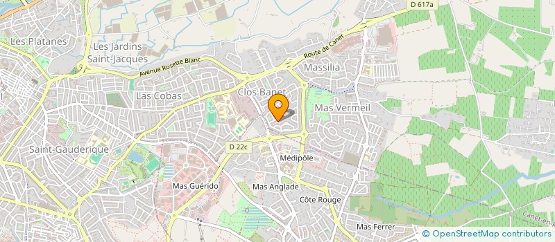 localisation de l'entreprise SCI MBN  PERPIGNAN