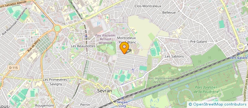 localisation de l'entreprise SCI MBR.IMMO à SEVRAN