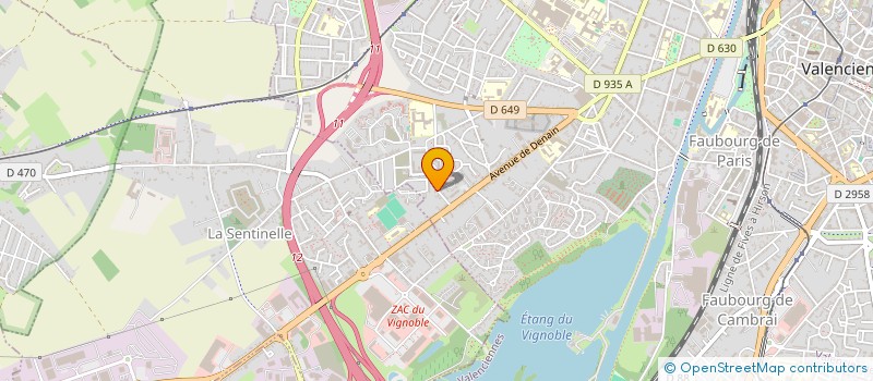 localisation de l'entreprise SCI MBS IMMOBILIER  VALENCIENNES