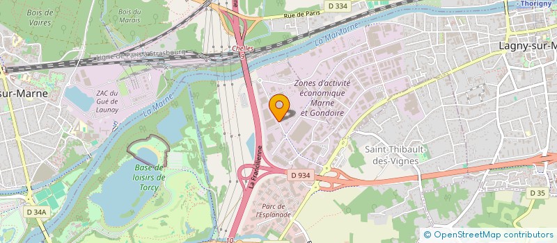 localisation de l'entreprise SCI MBS IMMOBILIER  SAINT-THIBAULT-DES-VIGNES