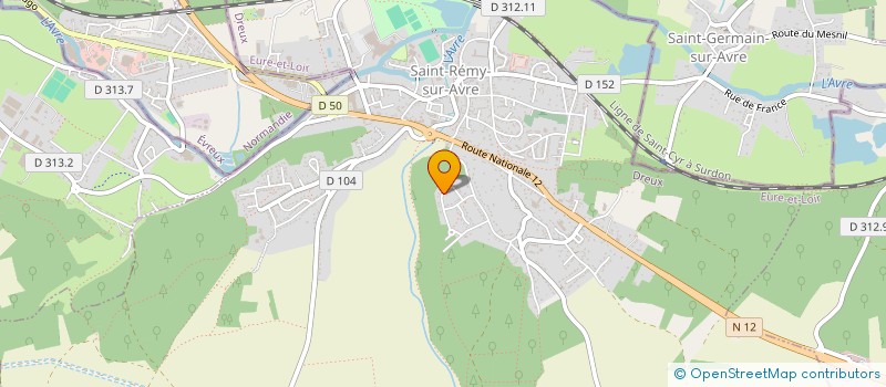 localisation de l'entreprise SCI MBSR à SAINT-REMY-SUR-AVRE