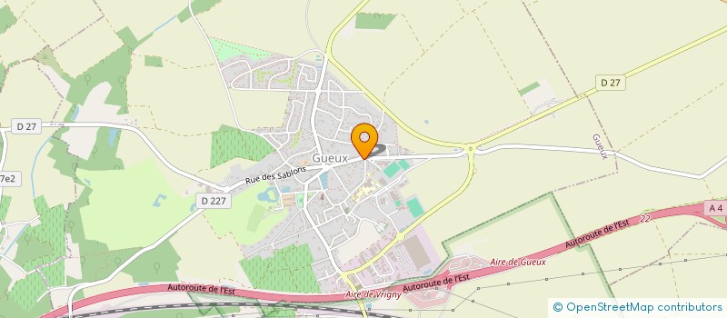 localisation de l'entreprise SCI MBSW  GUEUX