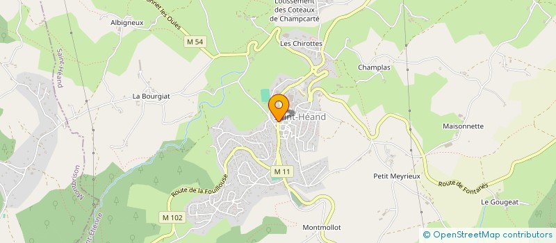 localisation de l'entreprise SCI MBT  SAINT-HEAND