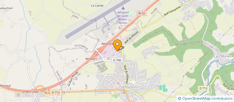 localisation de l'entreprise SCI MBT  PLEDRAN