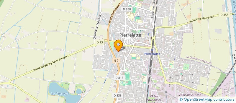 localisation de l'entreprise SCI MBV à PIERRELATTE