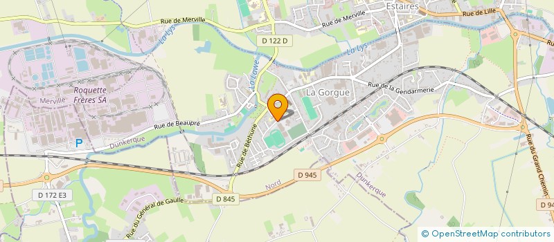 localisation de l'entreprise SCI MBVERQUIN à LA GORGUE