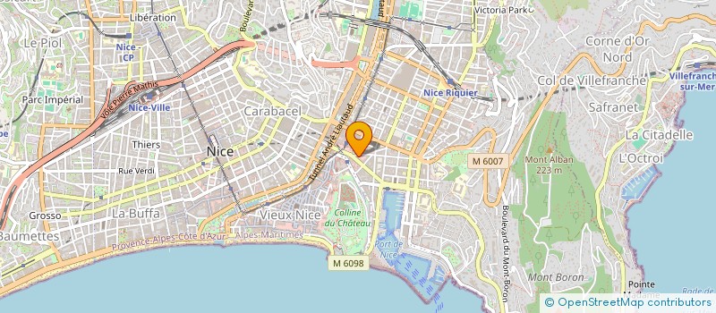 localisation de l'entreprise SCI MBXS à NICE