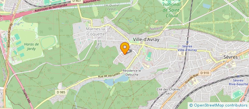 localisation de l'entreprise SCI MBYOCOMP IMMO  VILLE-D'AVRAY