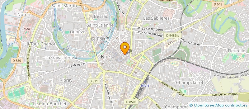 localisation de l'entreprise SCI MC 2 OCEANS  NIORT