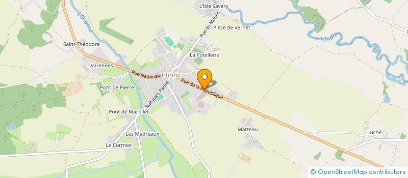localisation de l'entreprise SCI MC à CLION
