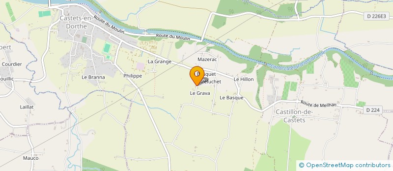 localisation de l'entreprise SCI MC  CASTETS ET CASTILLON