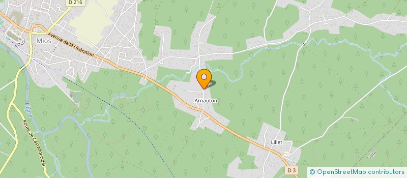 localisation de l'entreprise SCI MC CAP IMMO  BIGANOS