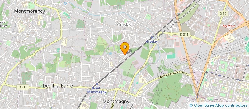 localisation de l'entreprise SCI MC IMMO  GROSLAY
