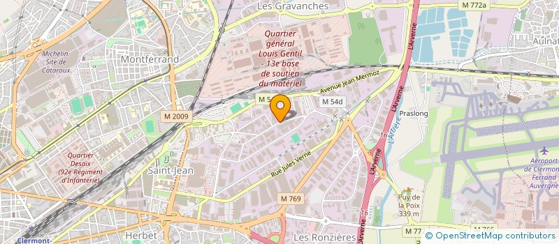 localisation de l'entreprise SCI MC NEWTON  RIOM