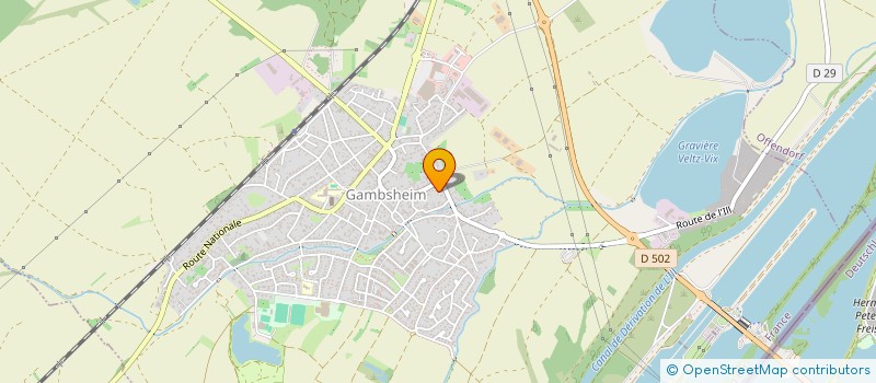 localisation de l'entreprise SCI MC WASTJER  GAMBSHEIM