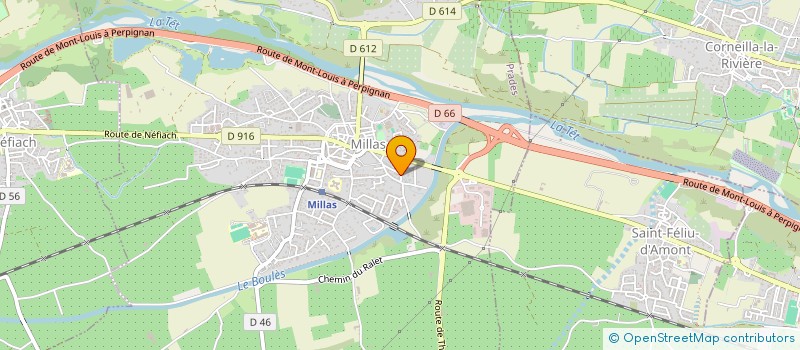 localisation de l'entreprise SCI MC2  MILLAS