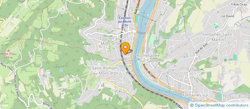 localisation de l'entreprise SCI MC2  COUZON AU MONT D'OR