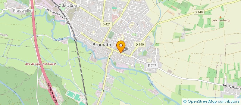 localisation de l'entreprise SCI MC2  BRUMATH